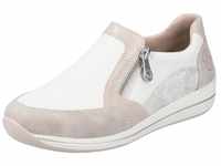 Slip-On Sneaker RIEKER Gr. 38, weiß (offwhite, kombiniert) Damen Schuhe Sneaker