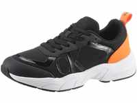 Sneaker CALVIN KLEIN JEANS "ZION 4C2" Gr. 40, orange (schwarz, orange) Herren Schuhe
