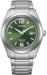 Solaruhr CITIZEN, silber (titansilberfarben, gr&uuml;n), Armbanduhren, Herren,