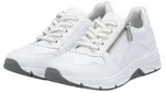 Sneaker RIEKER, Damen, Gr. 37, wei&szlig;, Lederimitat, Schuhe Sneaker, mit seitlichem