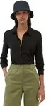 Langarmbluse MARC O'POLO, Damen, Gr. M, schwarz, Obermaterial: 97% Viskose, 3%