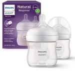 Philips AVENT Babyflasche "Natural Response Babyflasche" 2er-Pack, langsame