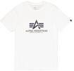 T-Shirt ALPHA INDUSTRIES "Basic T-Shirt BL Rainbow Ref.", Herren, Gr. XXL, wei&szlig;,