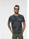 Rundhalsshirt ALPHA INDUSTRIES "BASIC T SMALL LOGO", Herren, Gr. 3XL, schwarz