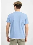 T-Shirt ALPHA INDUSTRIES "Double Layer T-Shirt", Herren, Gr. XS, blau (light blau),