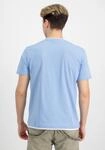 T-Shirt ALPHA INDUSTRIES "Double Layer T-Shirt", Herren, Gr. XS, blau (light blau),