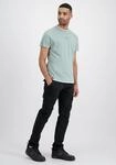 T-Shirt ALPHA INDUSTRIES "Double Layer T-Shirt", Herren, Gr. XS, gr&uuml;n (dusty...