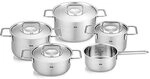 Fissler Topf-Set "Fissler Pure Collection" Set, Kochtopf 16/20/24 + Bratentopf 20cm +