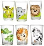 Ritzenhoff & Breker Kinderbecher "Kindergl&auml;ser Dschungeltiere Happy Zoo 205 ml 6er