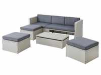 Gartenlounge-Set KONIFERA "Lagos Premium" Sitzmöbel-Sets beige Outdoor Möbel