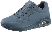 Wedgesneaker SKECHERS "Uno - Stand on Air", Damen, Gr. 35, blau, Lederimitat, Schuhe