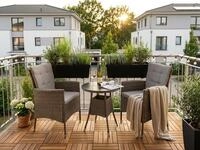 KONIFERA Garten-Essgruppe "Balkonset "Mailand"" Set, 2 Sessel, Tisch &Oslash; 50 cm,...