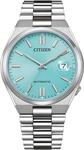 Automatikuhr CITIZEN "TSUYOSA 60h", silber (silberfarben, hellblau), Armbanduhren,