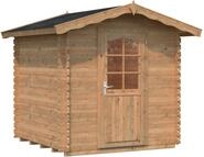 Gartenhaus PALMAKO "Vivian", braun (hellbraun), Fu&szlig;boden im Gartenhaus, ohne