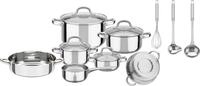 GSW Topf-Set "Montreal" Set, Kochtopf 14/16/20/24 cm, Stielkasserolle 14 cm, Pfanne