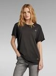 T-Shirt G-STAR "Lash Fem Loose Top", Damen, Gr. XXS, dk schwarz, Obermaterial:...