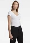 G-STAR V-Shirt "Base v t wmn cap sl" mit kleinem Logodruck vorne