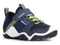 Sneaker GEOX "JR WADER A" Gr. 30, bunt (navy, limette) Kinder Schuhe Sneaker...