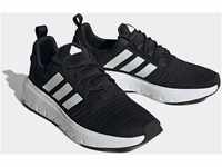 Sneaker ADIDAS SPORTSWEAR "SWIFT RUN" Gr. 47, schwarz-weiß (core black, cloud white,