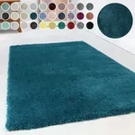 Hochflor-Teppich ESPRIT "Relaxx ESP-4150" Gr. 3, blau (t&uuml;rkis, petrol), B:120cm