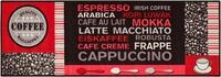 Andiamo K&uuml;chenl&auml;ufer "Cafe Creme" rechteckig 4 mm H&ouml;he Motiv Kaffee, mit