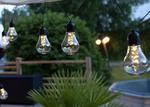LED-Lichterkette "Glow", transparent, Dioden 30 Stk. Flammen 10 Stk., Kabell&auml;nge 1m