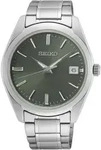 Quarzuhr SEIKO, silber (silberfarben, gr&uuml;n), Armbanduhren, Damen, Quarzuhr,