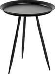 HAKU Beistelltisch "Sofatisch, Wohnzimmertisch" 1 Stk. tlg. rund - aus Metall Schwarz