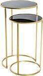 HAKU Beistelltisch "Sofatisch, Wohnzimmertisch" Set, 2er Set, 2 Stk. tlg. rund...