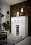 HBZ Barschrank "Romance" 1 Stk. tlg. im Landhausstil, Highboard mit Bar