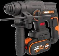 Worx Akku-Bohrhammer "NITRO WX381" Set, Brushless-Motor, 3-In-1, inkl. Akku &