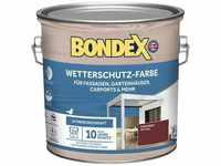 BONDEX Wetterschutzfarbe Farben Gr. 2,5 l 2,5 ml, rot (purpurrot) Farben Lacke