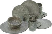 CreaTable Kombiservice "Geschirr-Set Granit", (Set, 16 tlg., Kaffeeservice und CreaTable Kombiservice "Geschirr-Set Granit", (Set, 16 tlg., Kaffeeservice und