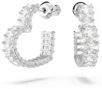 Paar Creolen SWAROVSKI "ERROR:N/A" Gr. S, silber (metallfarben, kristallwei&szlig;,