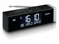 LENCO Digitalradio (DAB+) "CR-640BK DAB+/FM Stereo Uhrenradio mit BT und 2x4W...