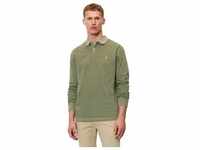 Langarm-Poloshirt MARC O'POLO "aus reiner Bio-Baumwolle" Gr. XS, grün Herren...