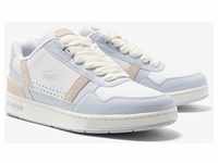 Sneaker LACOSTE "T-CLIP 223 2 SFA" Gr. 37, weiß (hellblau, weiß) Schuhe...