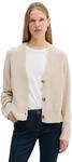 Cardigan MARC O'POLO "aus Heavy-Weight-Organic-Cotton", Damen, Gr. XXS, beige (sandy