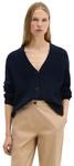 Cardigan MARC O'POLO "aus Heavy-Weight-Organic-Cotton", Damen, Gr. XXS, blau (night