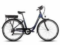 E-Bike SAXONETTE "Advanced Sport" E-Bikes Gr. 45 cm, 28 Zoll (71,12 cm), blau