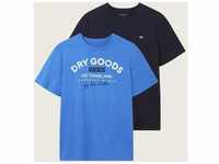 T-Shirt TOM TAILOR Gr. XL, blau (royalblau, dunkelblau) Herren Shirts T-Shirts...