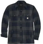 Flanellhemd CARHARTT "Flanell", Herren, Gr. XXL, US, marineblau, schwarz,