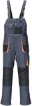 Latzhose TERRATREND JOB "TTJ-Latz", Gr. 48, EURO, grau (grau, schwarz), Obermaterial: