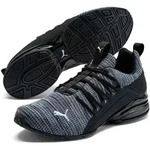Sneaker PUMA "MOMENTA", Gr. 47, schwarz-weiß (puma schwarz, puma weiß), Textil, Sneaker PUMA "MOMENTA", Gr. 47, schwarz-weiß (puma schwarz, puma weiß), Textil,
