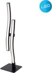 N&Auml;VE LED Tischleuchte "Onda", schwarz (schwarz, matt), 2, H: 44cm, 1 Stk., Leuchten,