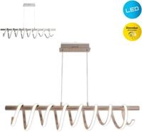 N&Auml;VE LED Pendelleuchte "Belleza", silber (silberfarben), 1, 1 Stk., Leuchten,