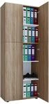 VCM Aktenschrank "B&uuml;roschrank B&uuml;cher Ordner Aktenschrank Lona 5fach" 1 Stk. tlg.