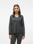 Vero Moda V-Ausschnitt-Pullover "VMCREWLEFILE LS V-NECK BLOUSE NOOS"