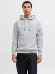 Jack & Jones Kapuzensweatshirt "JJEBRADLEY SWEAT HOOD NOOS", Materialmix, relaxed fit