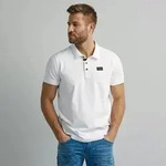 Poloshirt PME LEGEND, Herren, Gr. S (44/46), wei&szlig;, Web, Obermaterial: 95%...